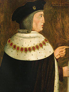 Thomas Howard Earl of Surrey commander of the English army at the Battle of Flodden 9th September 1513; his sons Edmund and Thomas commanded the first two divisions of the English army at the battle. Surrey was made Duke of Norfolk by King Henry VIII after the battle