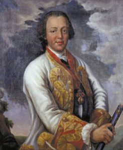 Prince Charles of Lorraine commander of the Pragmatic Army at the Battle of Rocoux 30th September 1746 in the War of the Austrian Succession: picture by Liotard