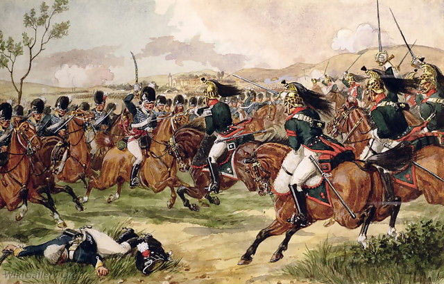 20th Light Dragoons at the Battle of Vimeiro on 21st August 1808 in the Peninsular War: picture by Richard Simkin: buy this picture