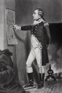 Major-General Richard Montgomery: Battle of Quebec on 31st December 1775 in the American Revolutionary War: picture by Alonzo Chapell