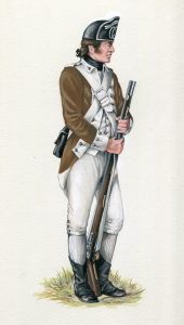 American 2nd Canadian Continental Regiment: Battle of Brandywine Creek on 11th September 1777 in the American Revolutionary War