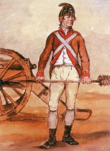 American Continental Gunner: Battle of Monmouth on 28th June 1778 in the American Revolutionary War