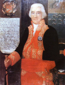 Admiral Don Jose de Cordova Spanish commander at the Battle of Cape St Vincent on 14th February 1797 in the Napoleonic Wars