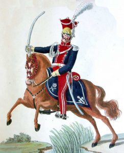 Officer of Polish Lancers: Battle of Albuera on 16th May 1811 in the Peninsular War: picture by Cristoph and Cornelius Suhl