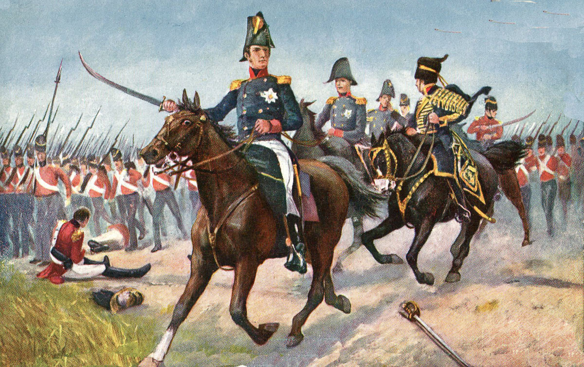 Wellington directing the attack at the Battle of Vitoria on 21st June 1813 during the Peninsular War