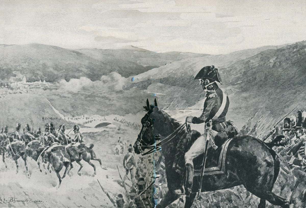 Wellington at the Battle of Vitoria on 21st June 1813 during the Peninsular War: picture by R. Granville Baker: buy this picture