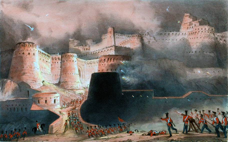 Battle of Ghuznee on 23rd July 1839 in the First Afghan War