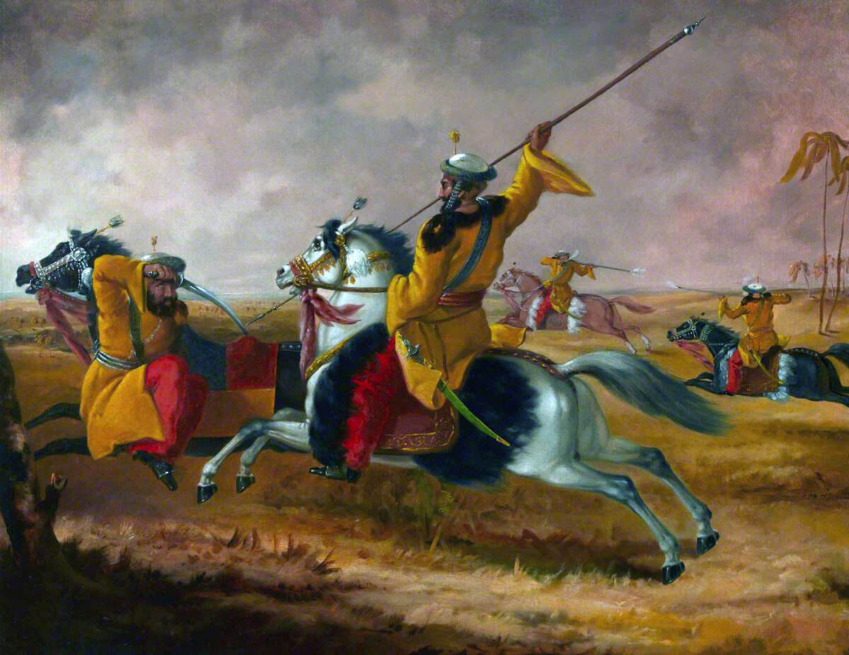 Skinner's Horse at exercise: Siege of Jellalabad from 12th November 1841 to 13th April 1842 during the First Afghan War