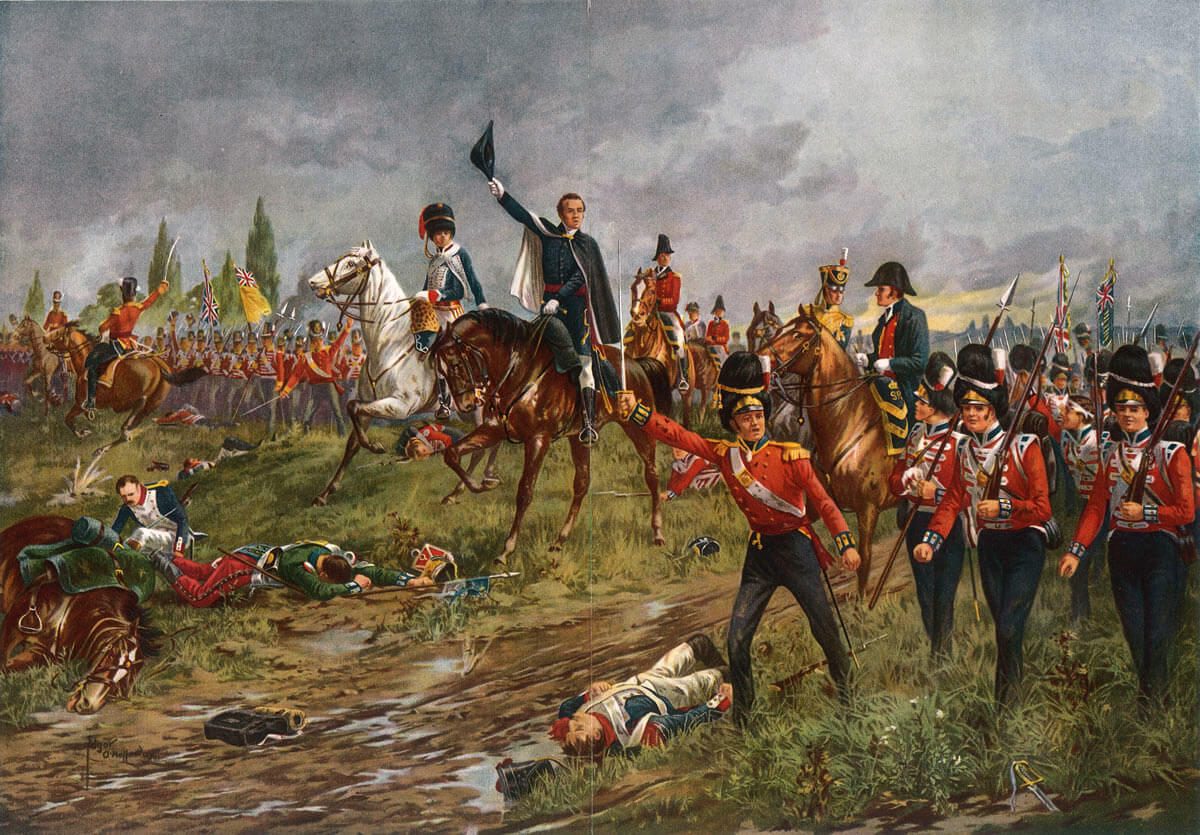 'The Whole Line Will Advance': the Duke of Wellington ordering the attack at the end of the Battle of Waterloo on 18th June 1815