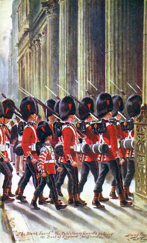Coldstream Guard Bank Picket before the Great War: Battle of Landrecies on 25th August 1914 in the First World War picture by Harry Payne