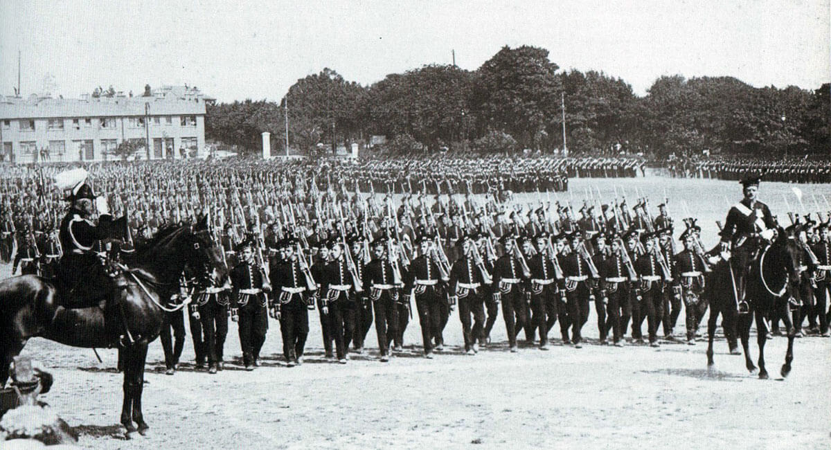 2nd Royal Scots march past General Sir Horace Smith-Dorrien at Porstmouth in 1913: British Expeditionary Force (BEF) 1914 Order of Battle