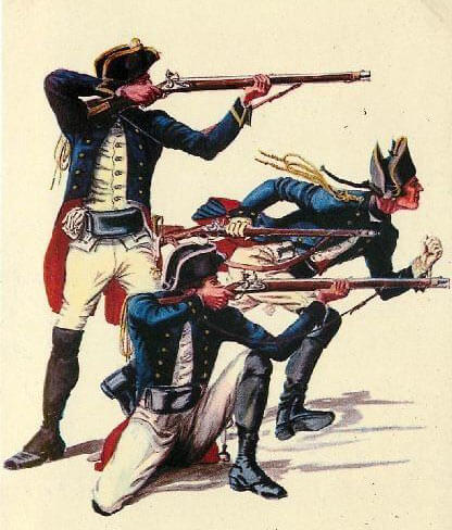 Brunswick Light Infantry: Battle of Hubbardton on 7th July 1777 in the American Revolutionary War