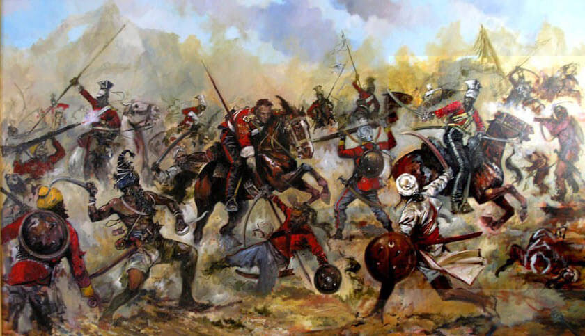 Battle of Aliwal on 28th January 1846 in the First Sikh War