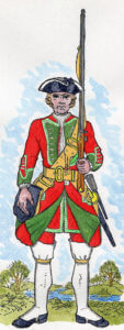 36th Regiment of Foot: Battle of Culloden 16th April 1746 in the Jacobite Rebellion: Mackenzie from Representation of Cloathing