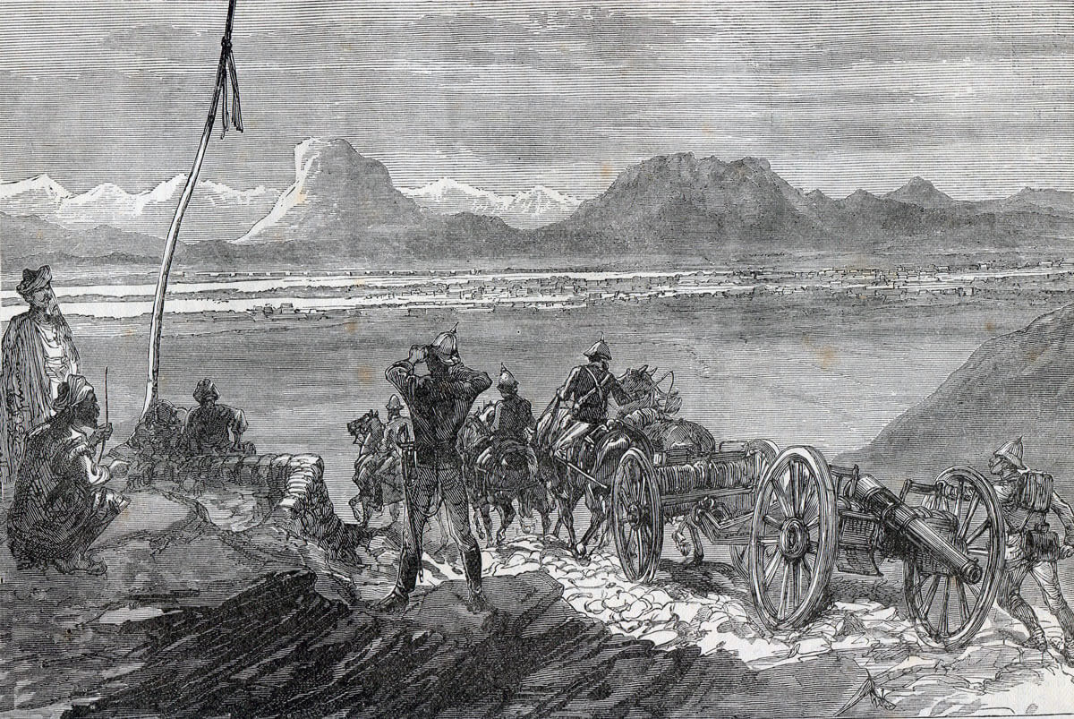 First view of Kandahar for the invading British and Indian Army: Battle of Kandahar on 1st September 1880 in the Second Afghan War
