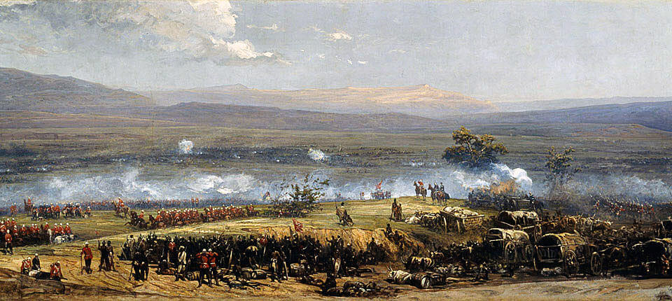 Battle of Ulundi on 4th July 1879 in the Zulu War