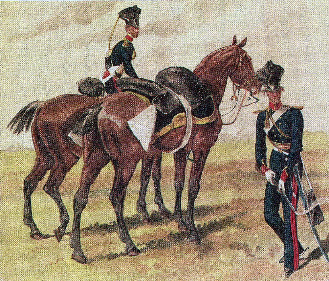 Piquet of the 14th King's Light Dragoons in 1842: Battle of Ramnagar on 22nd November 1848 during the Second Sikh War