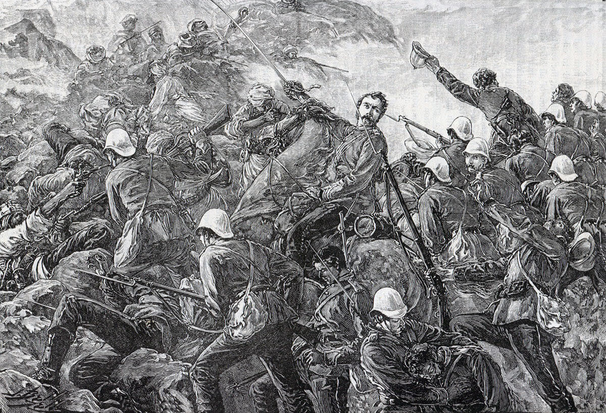 Colonel Galbraith and the 66th Regiment at the Battle of Maiwand on 26th July 1880 in the Second Afghan War