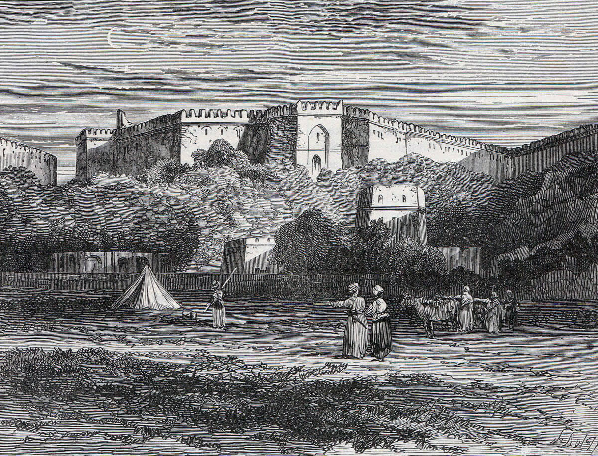 Fort Rhotas, Chillianwallah: Battle of Chillianwallah on 13th January 1849 during the Second Sikh War