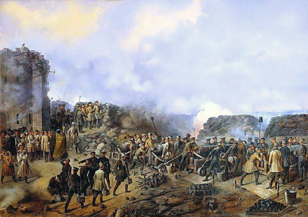 Russian troops inside the Malakhov: Siege of Sevastopol September 1854 to September 1855: picture by Grigory Shukaev