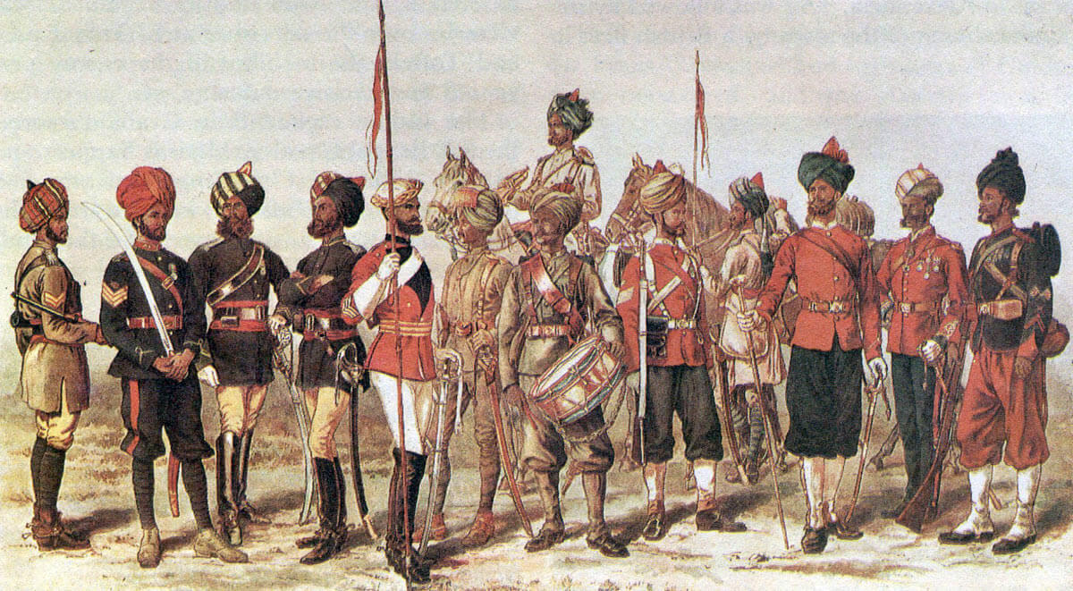 Bombay Army regiments: Battle of Maiwand on 26th July 1880 in the Second Afghan War