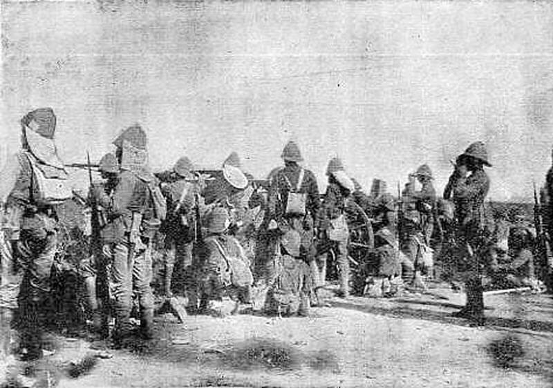 Inside the zeriba: Battle of Omdurman on 2nd September 1898 in the Sudanese War