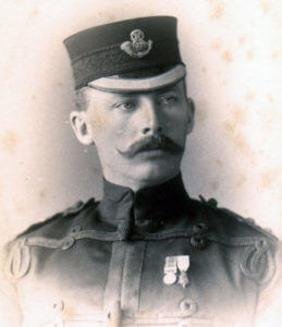 British Officer wearing the Second Afghan War Medal and the Kabul and Kandahar Star: Battle of Kandahar on 1st September 1880 in the Second Afghan War