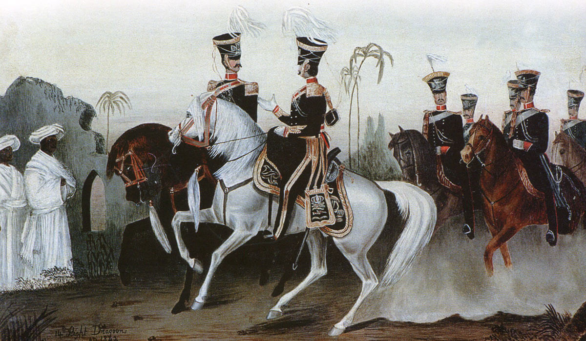 Arrival in India of the 14th King's Light Dragoons in 1842: Battle of Ramnagar on 22nd November 1848 during the Second Sikh War