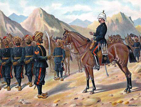 Punjab Mountain Battery: Battle of Ali Masjid on 21st November 1878 in the Second Afghan War: picture by Richard Simkin
