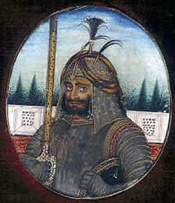 Shere Singh, Sikh commander at the Battle of Chillianwallah on 13th January 1849 during the Second Sikh War