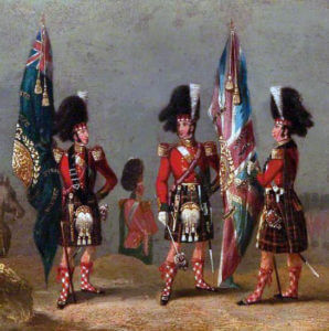 Colours of the 79th Highlanders: the Battle of the Alma on 20th September 1854 during the Crimean War