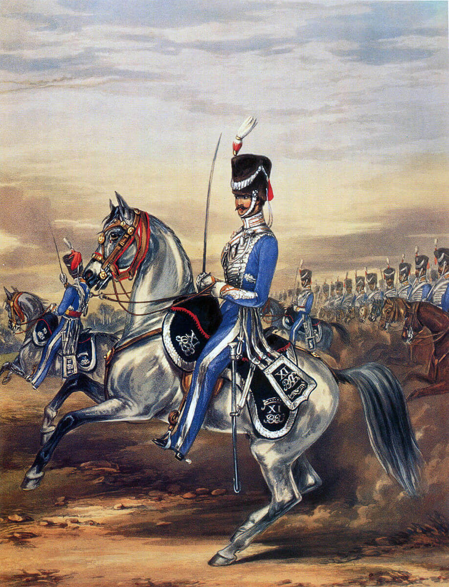 Bengal Light Cavalry: Battle of Ramnagar on 22nd November 1848 during the Second Sikh War: print by Ackermann