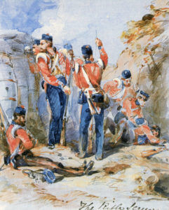 British 'rifle team' in the trenches: Siege of Sevastopol September 1854 to September 1855