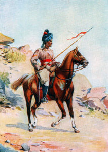 Central India Horse: Battle of Kandahar on 1st September 1880 in the Second Afghan War: picture by A.C. Lovett