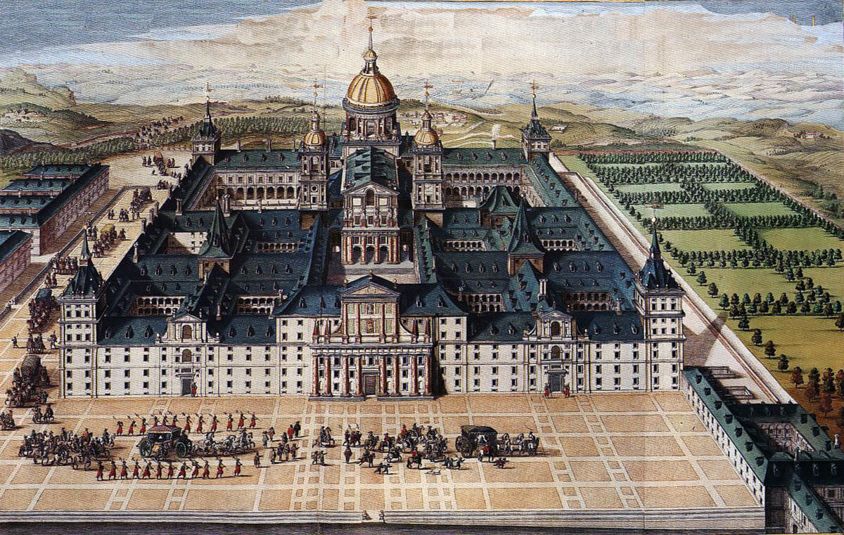 Palace of El Escorial; where Philip II, King of Spain, planned the invasion of England by the Armada: Spanish Armada June to September 1588