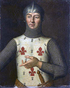 Hugues Quiéret French Admiral at the Battle of Sluys on 24th June 1340 in the Hundred Years War