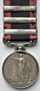 Sutlej Campaign, 1845-6 Medal recording the Battle of Moodkee on 18th December 1845 during the First Sikh War: reverse side