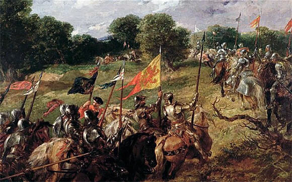 Battle of Flodden: picture by George Goodwin: Battle of Flodden on 9th September 1513
