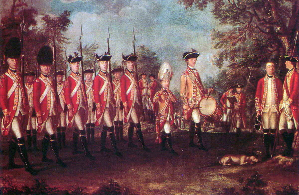 British 25th Regiment of Foot: Battle of Germantown on 4th October 1777 in the American Revolutionary War