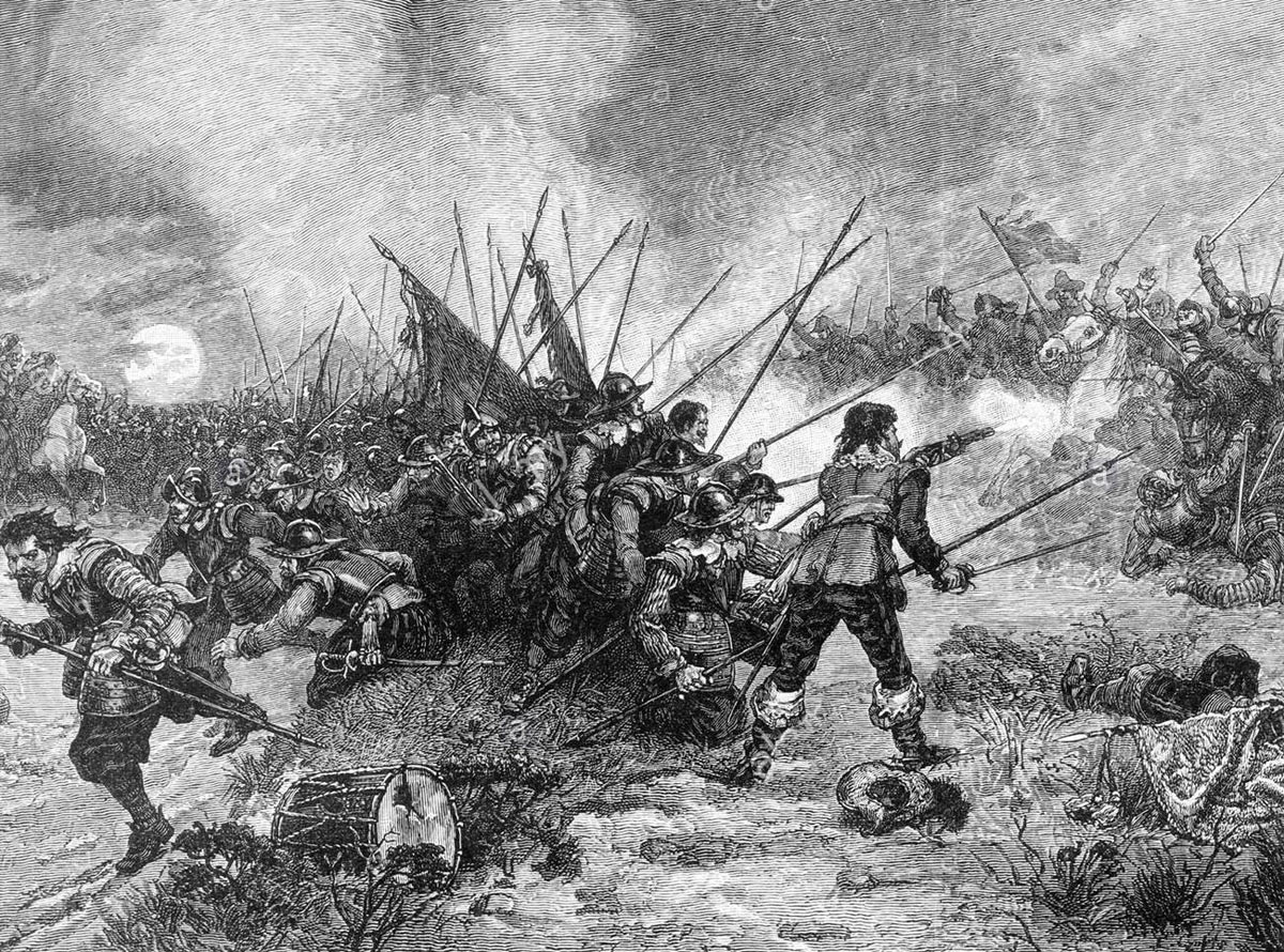Battle of Marston Moor 2nd July 1644 in the English Civil War