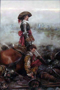 Battle of Adwalton Moor 30th June 1643 during the English Civil War