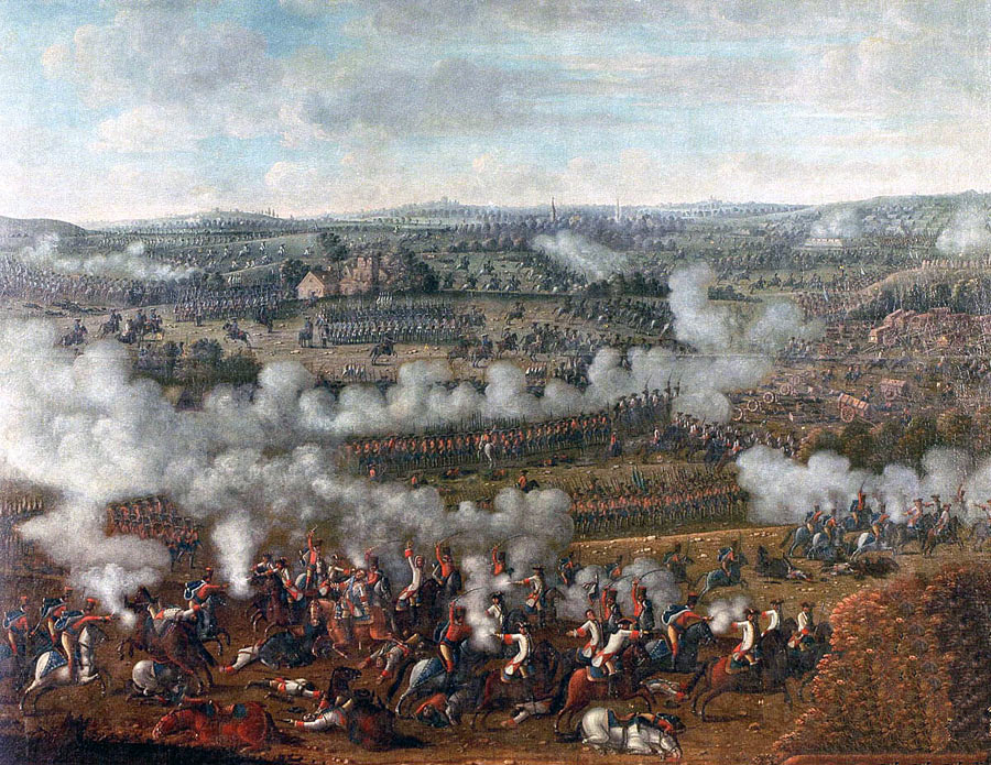 Battle of Rossbach on 5th November 1757 in the Seven Years War