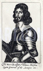 Sir Thomas Fairfax Parliamentary Commander at the Battle of Seacroft Moor 30th March 1643 in the English Civil War