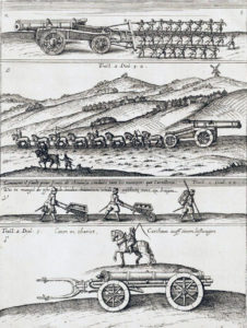 Siege artillery of the mid 17th Century: Battle of Edgehill 23rd October 1642 in the English Civil War