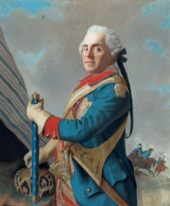 Marshal Maurice de Saxe victor of the Battle of Rocoux 30th September 1746 in the War of the Austrian Succession: picture by Liotard