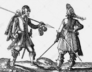 Infantry soldiers of the English Civil War: Battle of Stratton 16th May 1643 during the English Civil War