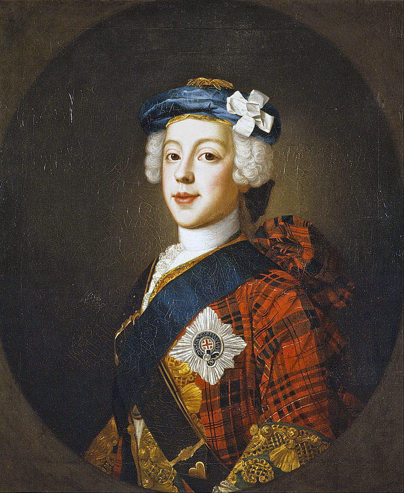 Prince Charles Edward Stuart: picture by William Mosman: Death of General Edward Braddock on the Monongahela River on 9th July 1755 in the French and Indian War