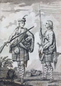 Officer and Sergeant of 42nd Black Watch: Battle of Ticonderoga on 8th July 1758 in the French and Indian War