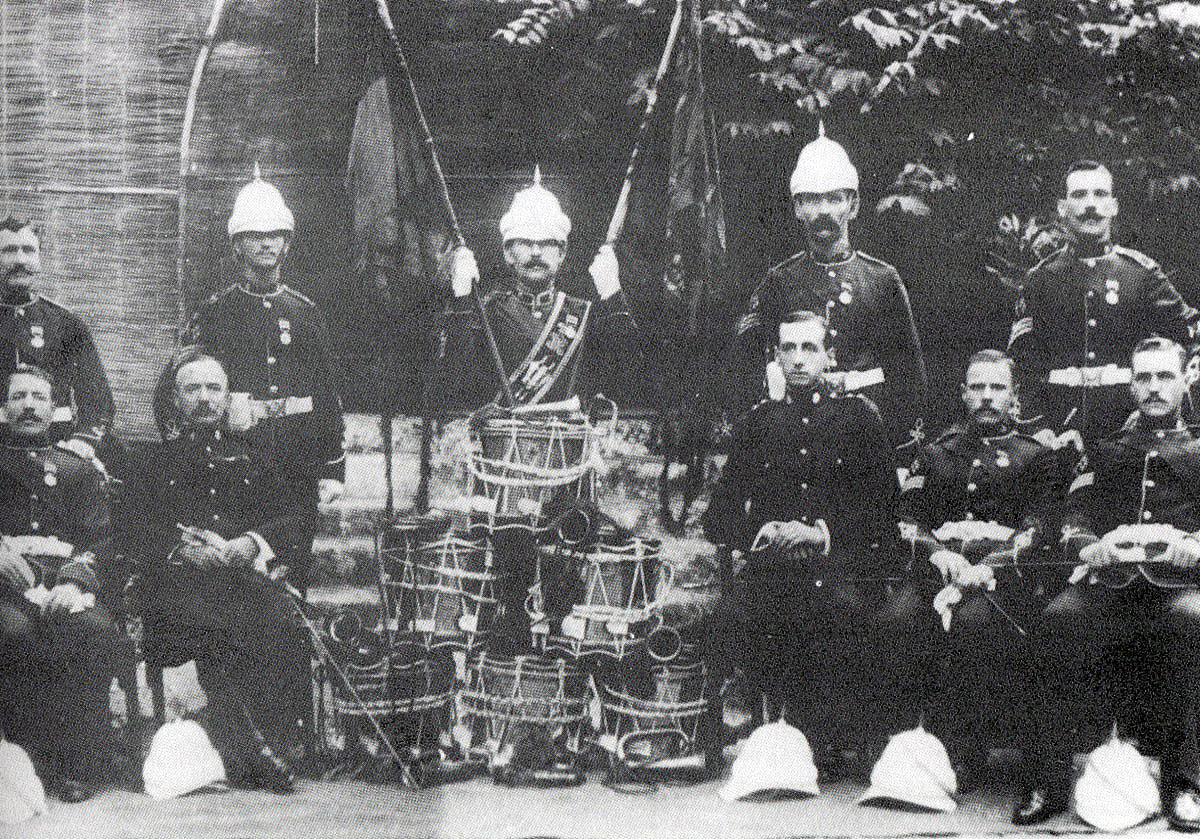 Officers and NCOs of 2nd Royal Irish Regiment: Black Mountain Expedition from 1st October 1888 to 13th November 1888 on the North-West Frontier of India