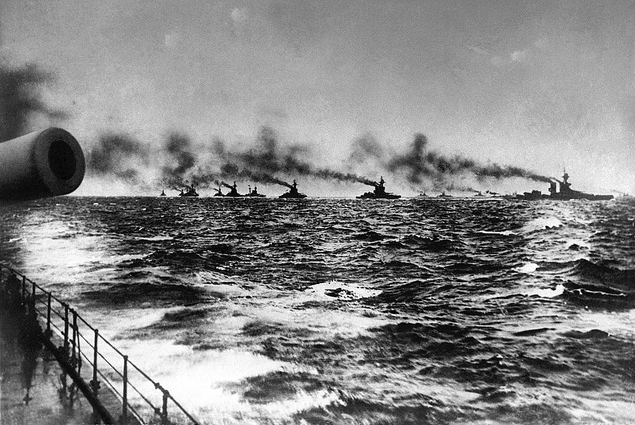 British Grand Fleet sailing from Scapa Flow for the Battle of Jutland on 31st May 1916